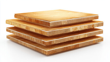 Stack of wooden panels showcasing natural texture and warmth
