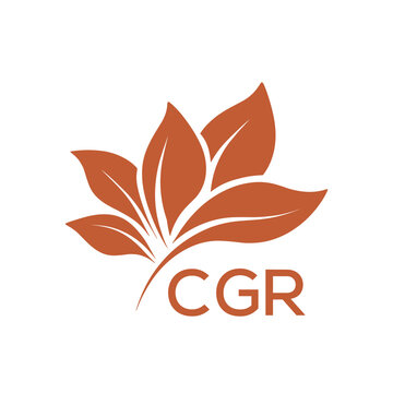 CGR Elegant Minimal Leaf Logo Design , CGR Later Logo, Clean Botanical Logo Design, Eco Friendly Business Logo Vector.
