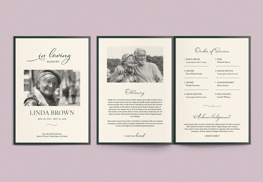 Funeral Program Layout