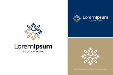 Luxury mandala logo design concept, Flower logo, Beauty or spa logo template