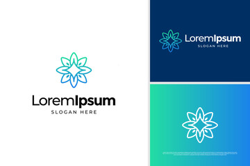 Luxury mandala logo design concept, Flower logo, Beauty or spa logo template
