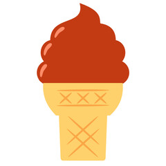 Chocolate Ice Cream Clipart for Summer Party Invitations, Social Media, and Printables