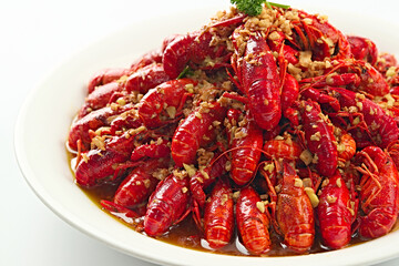Summer food stalls: spicy crayfish with garlic sauce