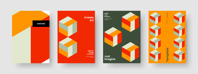 Modern Brochure Design. Geometric Flyer Layout. Isolated Background Template. Book Cover. Banner. Poster. Business Presentation. Report. Newsletter. Catalog. Handbill. Portfolio. Leaflet. Magazine