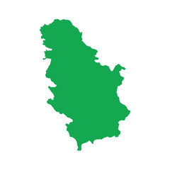 Republic of Serbia Map Boundary