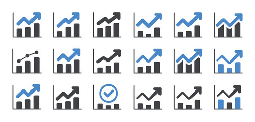 Set of Growing Bar Graphs with Arrows