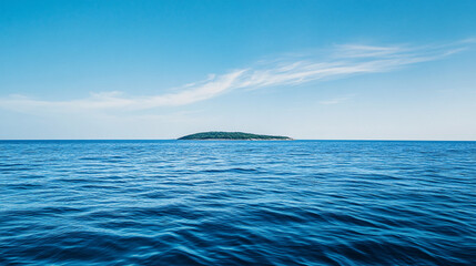 tropical island in the ocean