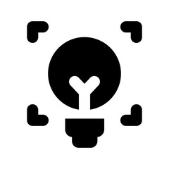 light bulb idea symbol icon
