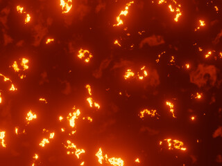 Abstract flame. Fire burn background