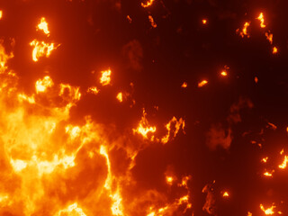Abstract flame. Fire burn background