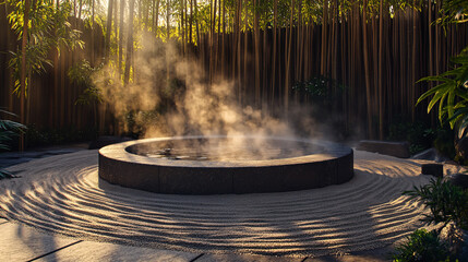 fountain in the garden