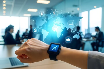 Global Connectivity via Smartwatch with Digital Interface