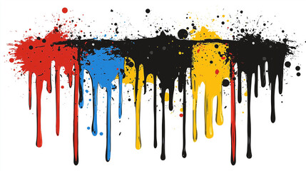 Fototapeta premium Bright color spray for web content