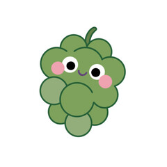 Cute colorful grapes