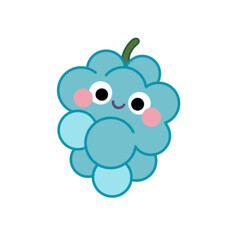 Cute colorful grapes