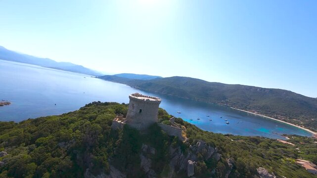 La tour g&eacute;noise de Campomoro, Corsica