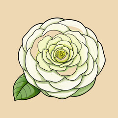 vector illustration of rose flower