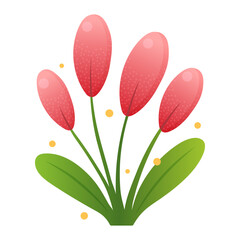 Vector cartoon image of magical plants and flowers. Concept of magical plants for potion making and witchcraft. Magic forest. Element for your design