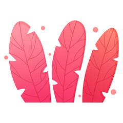 Vector cartoon image of magical plants and flowers. Concept of magical plants for potion making and witchcraft. Magic forest. Element for your design