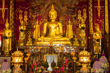 Buddha Statues, Images and Temples in Thailand. Thai Buddhist Art and Sculptures Collection. Sacred...