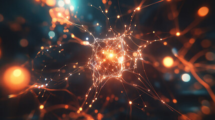 abstract background with particles