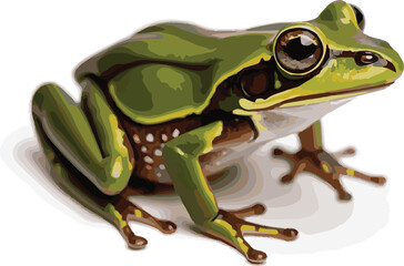 Obraz premium green tree frog