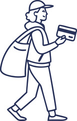 People Shopping and Carrying Bags in Mall Street and Market Scenes. Modern Shopping Scene Featuring People with Bags and Purchases. People Carrying Shopping Bags in Urban Retail and Boutique