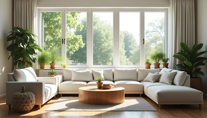 Modern Interior Design in Stylish Living Room