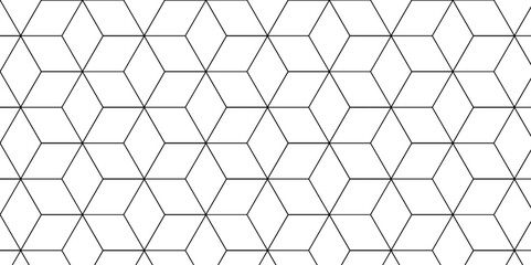 Fototapeta premium Hexagon honeycomb technology structure seamless tile pattern design.