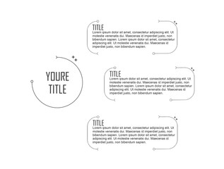 Set of simple infographics circular list items