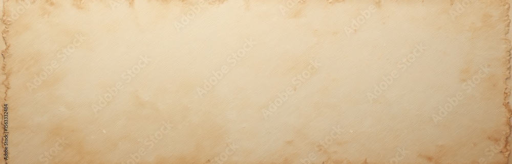 Poster horizontal beige paper texture background with rough, rustic, vintage style. old parchment sheet wit