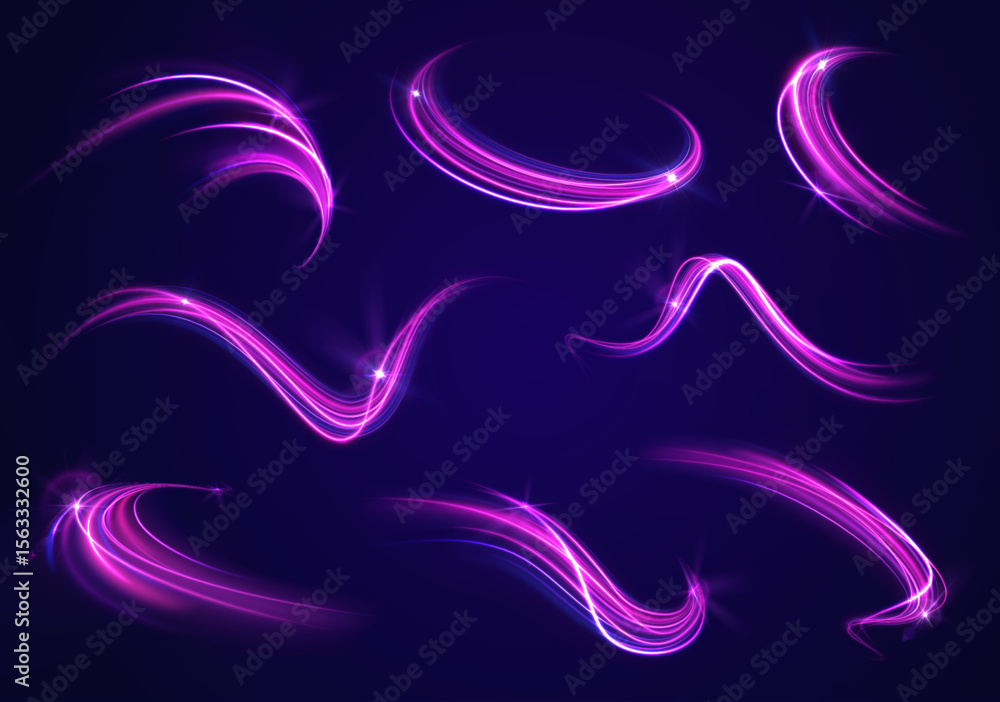 Poster png sparkle motion wave flash glowing vortex curve blue design vector line circular background torna