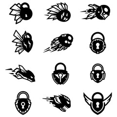 An assortment of locks designed with a sense of velocity and forward-thinking protection