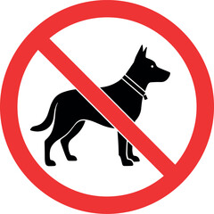 no pet, no dog allowed sign. printable transparent vector