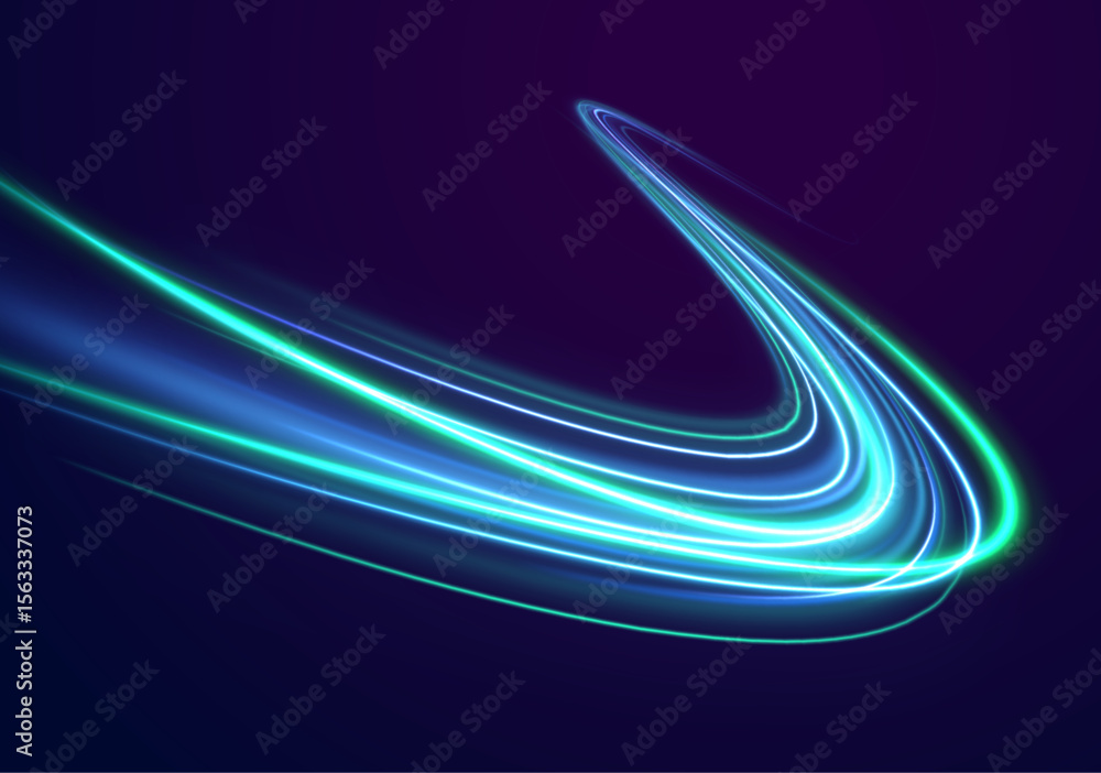Poster png tornado light swirl neon glow sparkle dynamic movement curve trace background lens vortex bright