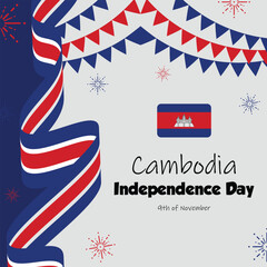 Obraz premium Cambodia Independence Day: Make Your Post Stand Out..