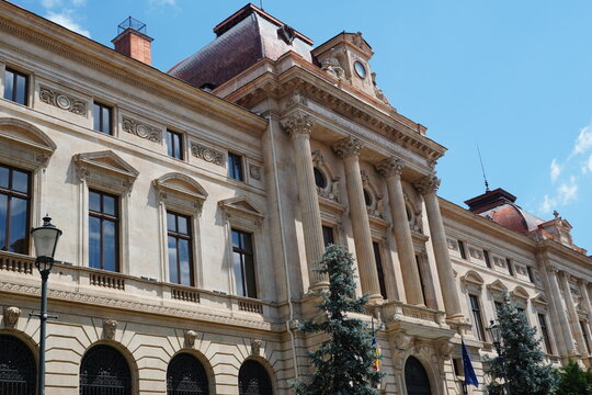 The Old Palace of the National Bank of Romania (BNR Palace) on Lipscani street in the historical center of Bucharest. It’s construction was finished in 1890.