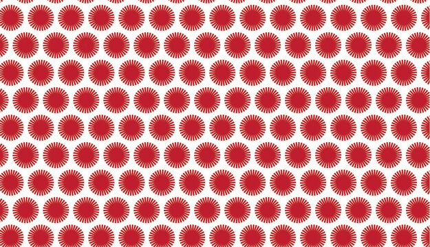 seamless pattern with red circle lot