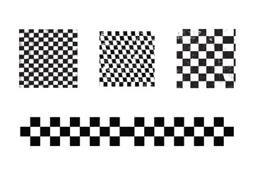 Distressed Checkerboard Pattern Set