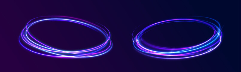 png spin neon sparkle bright background magic twirl light abstract vector motion wave glow curve portal ellipse glare vortex circular tornado radiant frame design

