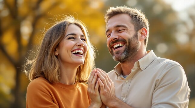 portrait of a happy couple