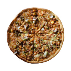 pizza isolated on transparent background