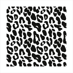 Bold Black Leopard Print Pattern