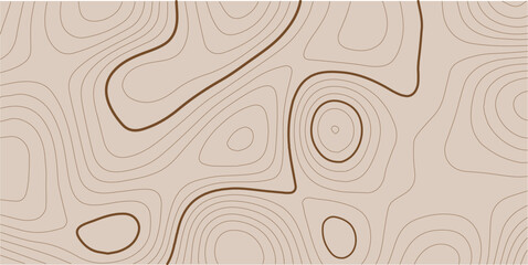 Topographic map lines, contour background. Abstract topographic map with golden lines