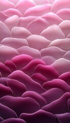 Fototapeta premium Pastel Lavender Wave Texture, 3D Low Profile Style Pattern for Gentle Artistic Background Design