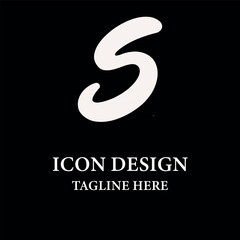 Creative S letter classical initial typography monogram line art modern unique branding