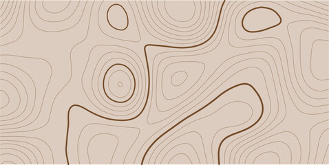 Topographic map lines, contour background. Abstract topographic map with golden lines