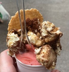 A delicious serving of gelato