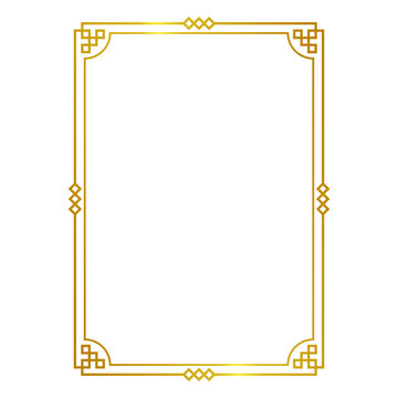 gold border frame vector.eps