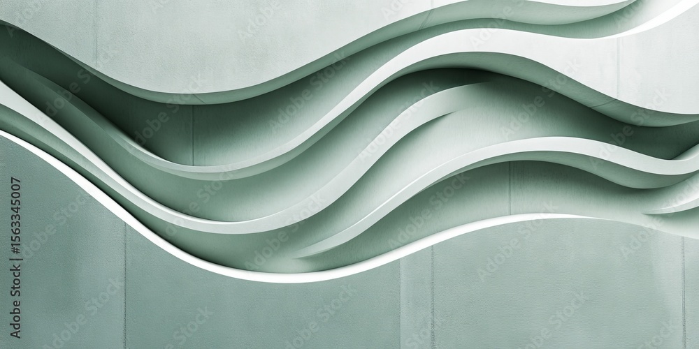 Poster elegant monochromatic minimalist wave pattern with textured gradient for modern design projects
